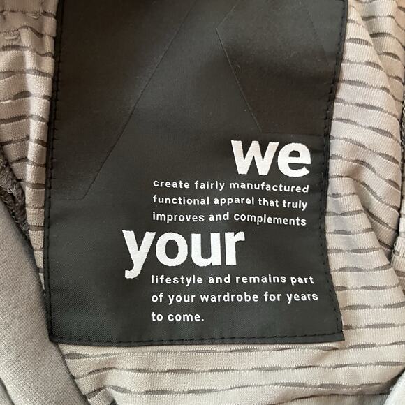 ARYS Clean Cut Chinos Light Gray Luxury Knit Comfort European Pants Size L - Picture 5 of 6